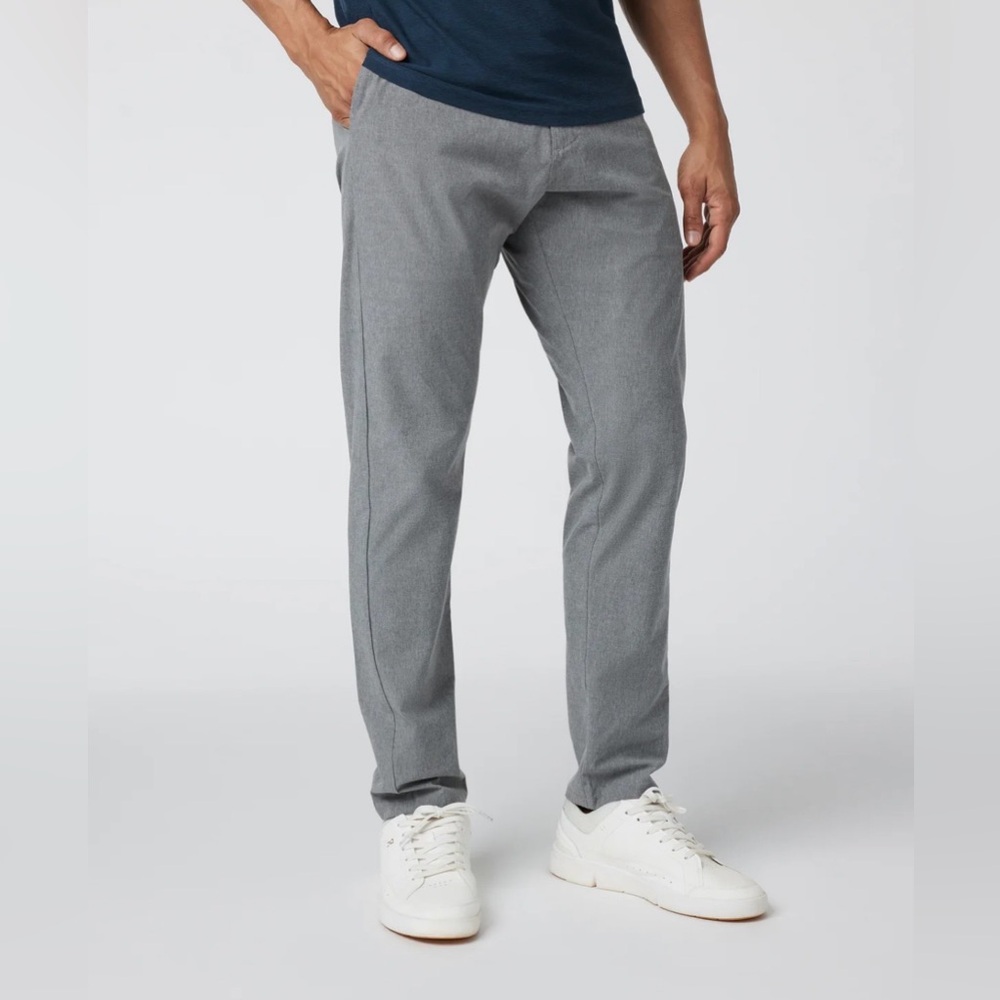 Vuori Men's Aim Chino Pants, Gray, Size 36, Stretch Performance Golf Active V431 - Picture 13 of 16
